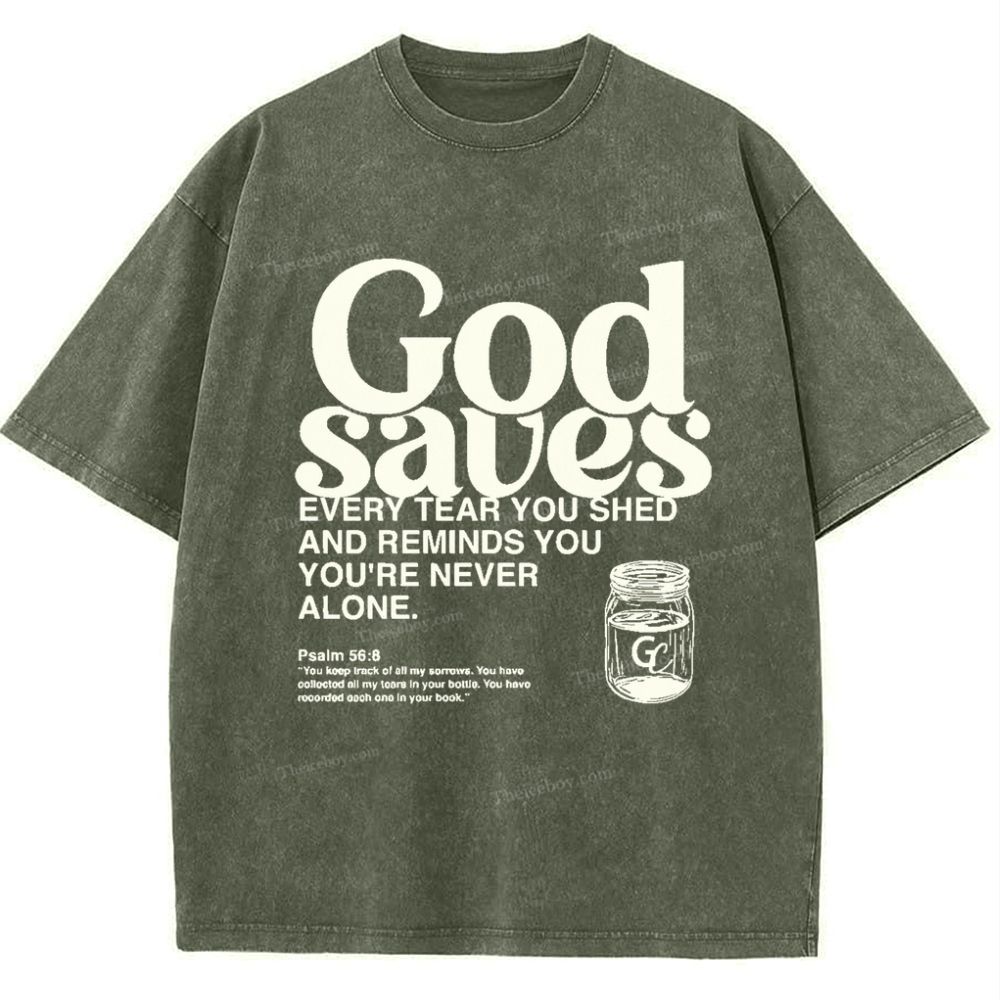 God Saves Snowflake Vintage Washed T-Shirt