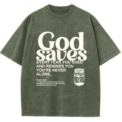 God Saves Snowflake Vintage Washed T-Shirt