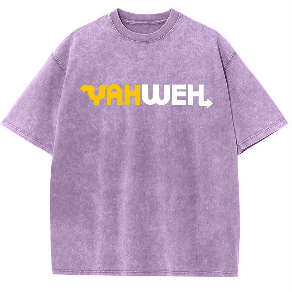 YAHWEH Snowflake Vintage Washed T-Shirt