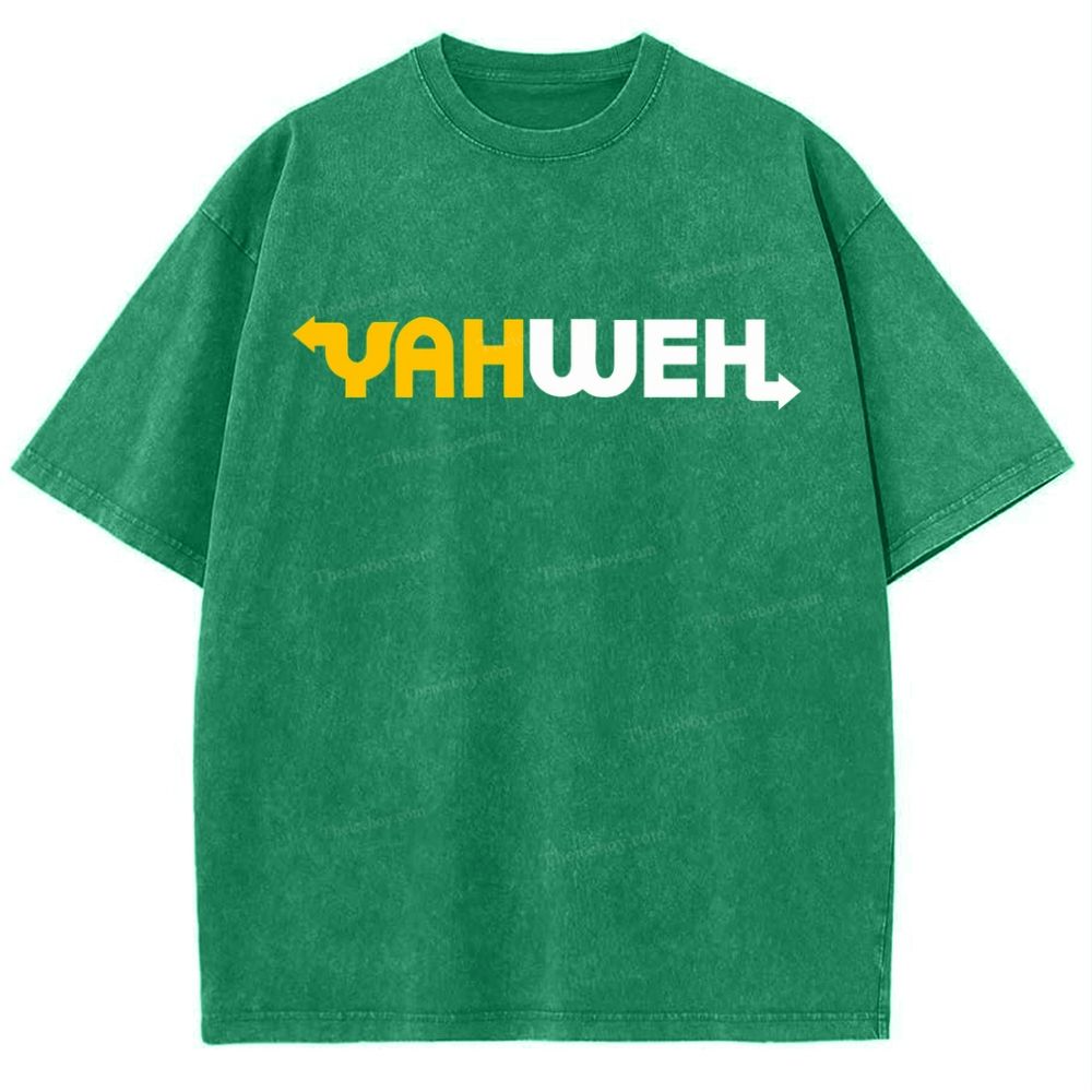 YAHWEH Snowflake Vintage Washed T-Shirt