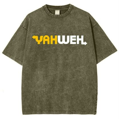 YAHWEH Snowflake Vintage Washed T-Shirt