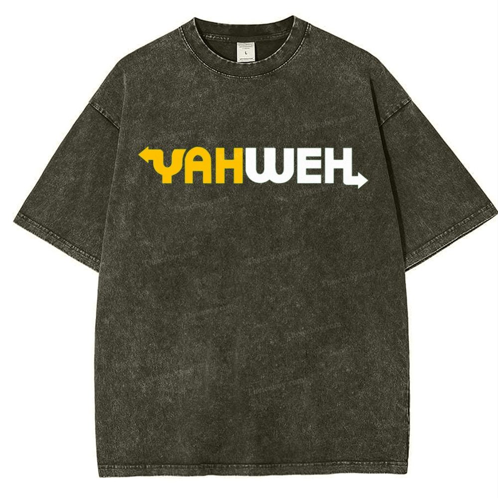YAHWEH Snowflake Vintage Washed T-Shirt