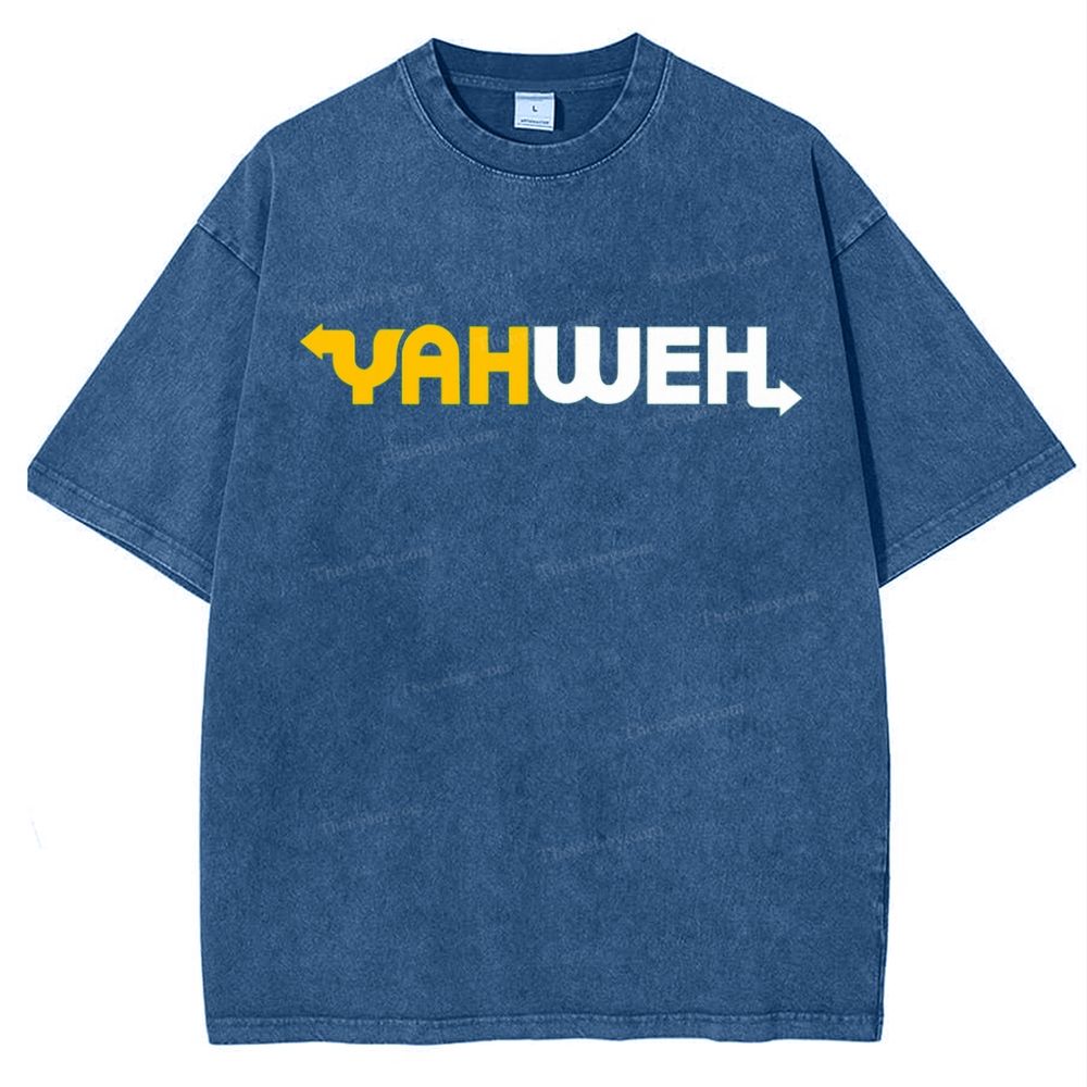 YAHWEH Snowflake Vintage Washed T-Shirt