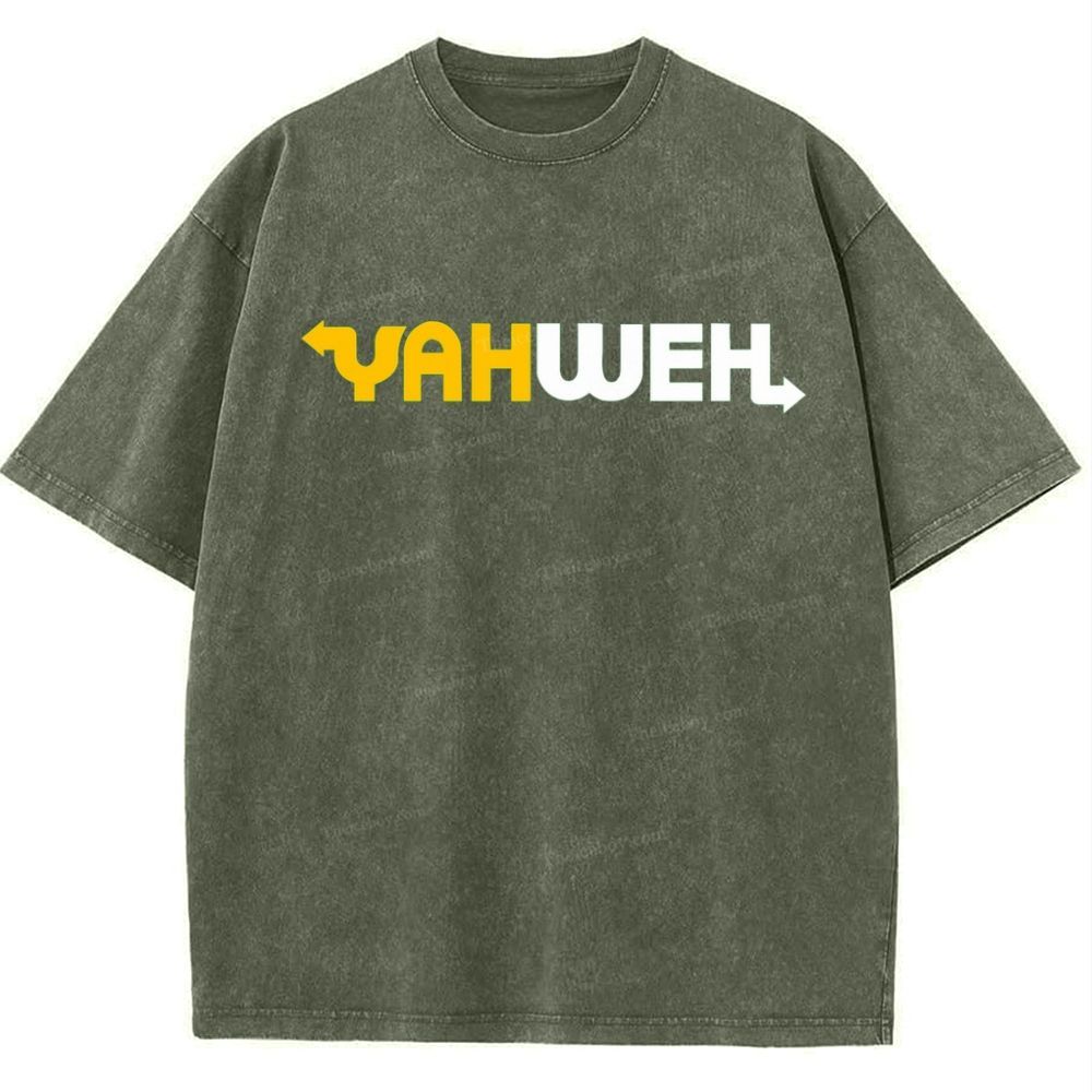 YAHWEH Snowflake Vintage Washed T-Shirt