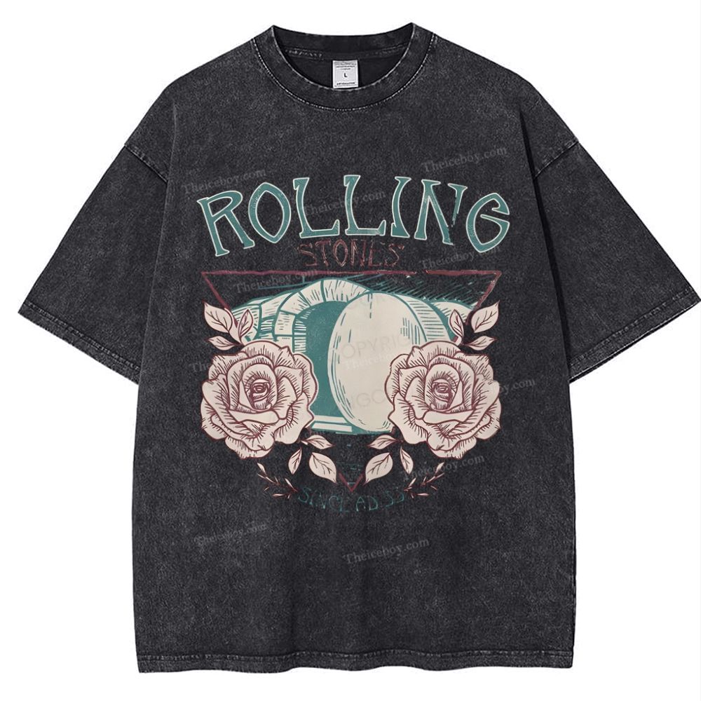Rolling Stones Snowflake Vintage Washed T-Shirt