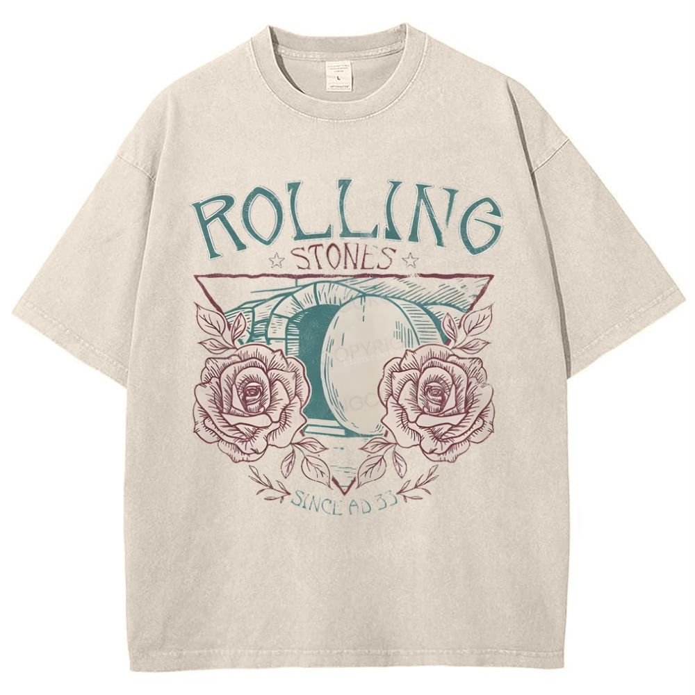 Rolling Stones Snowflake Vintage Washed T-Shirt