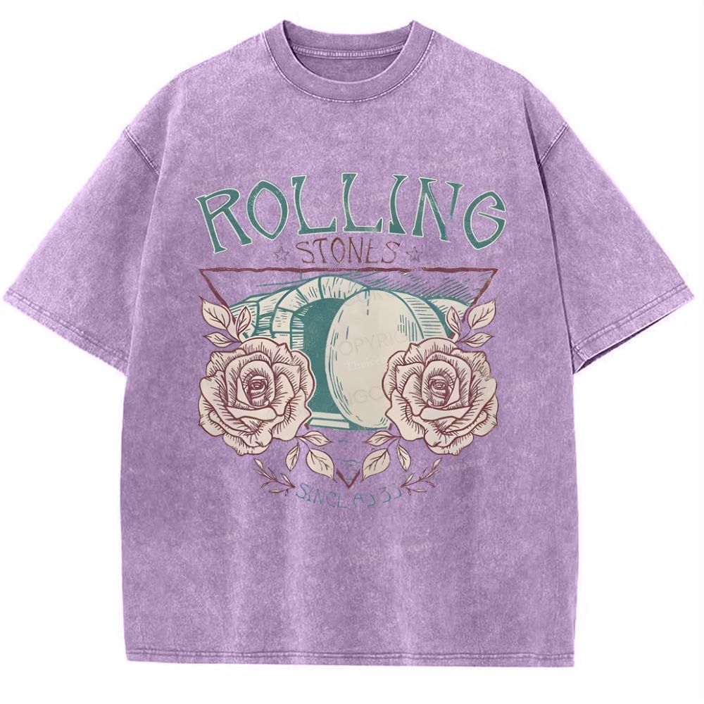 Rolling Stones Snowflake Vintage Washed T-Shirt