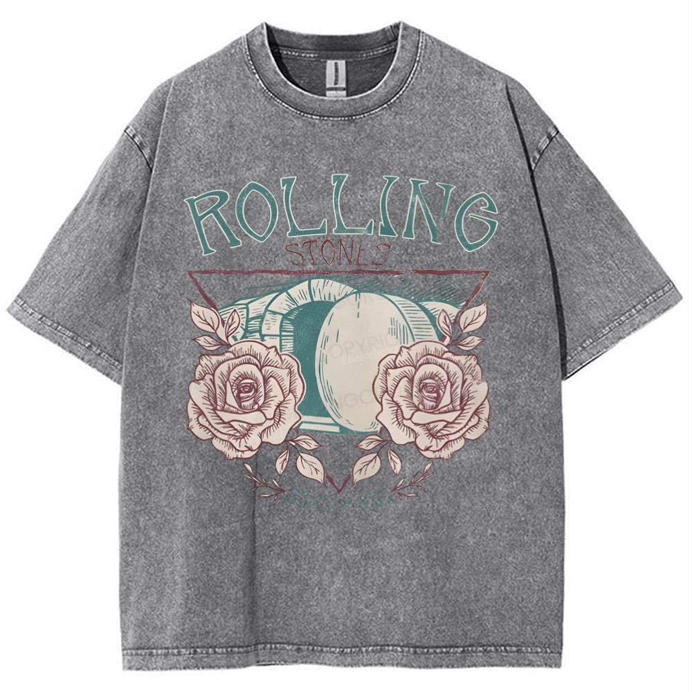 Rolling Stones Snowflake Vintage Washed T-Shirt