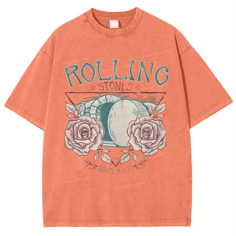 Rolling Stones Snowflake Vintage Washed T-Shirt