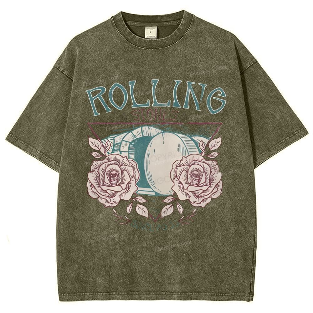 Rolling Stones Snowflake Vintage Washed T-Shirt