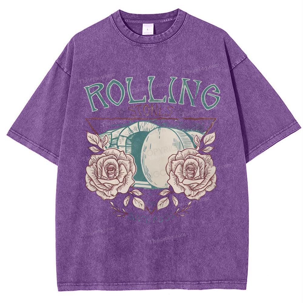 Rolling Stones Snowflake Vintage Washed T-Shirt