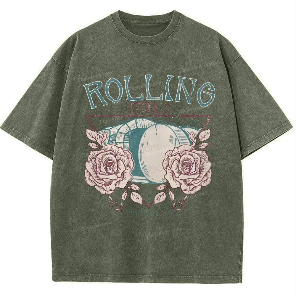 Rolling Stones Snowflake Vintage Washed T-Shirt