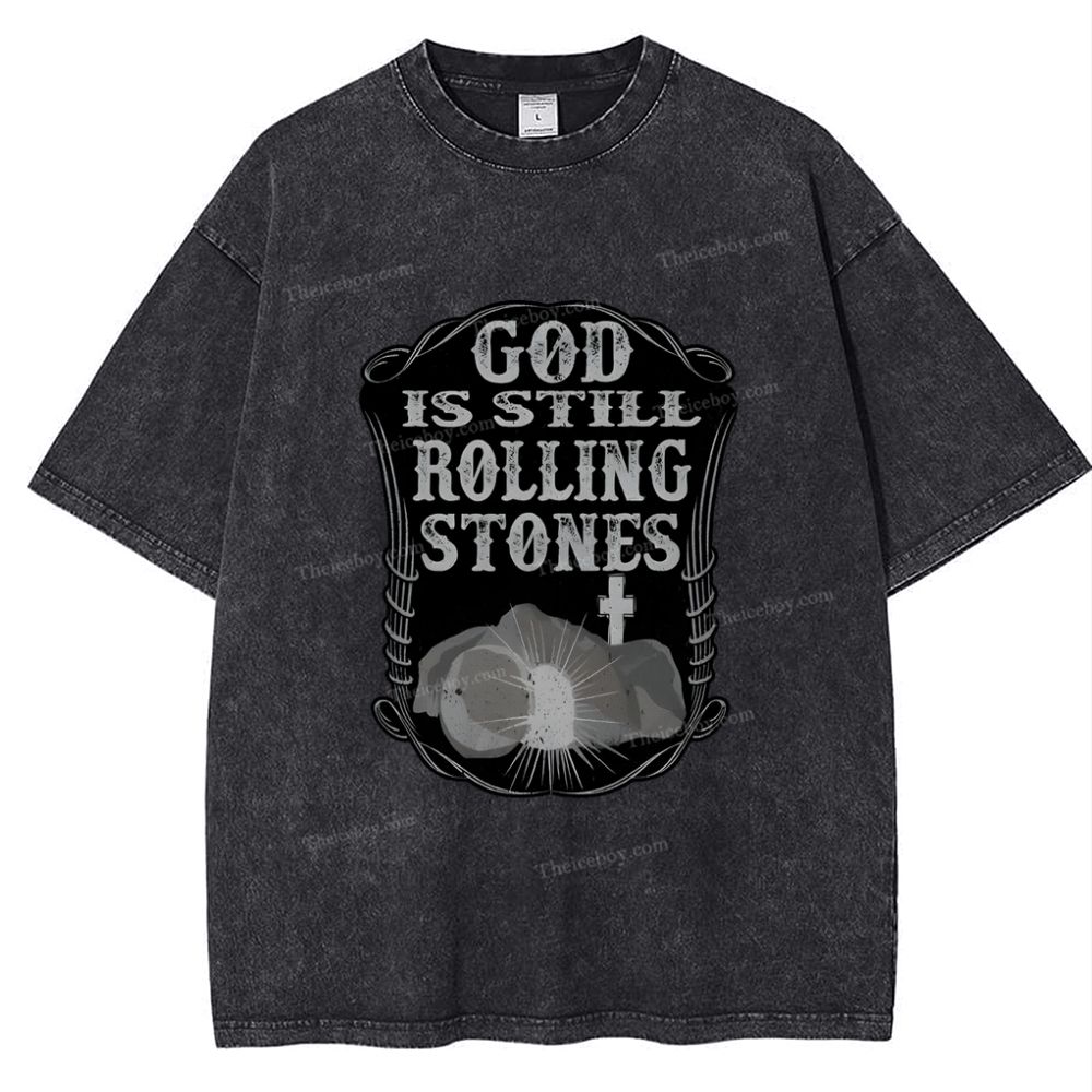 Rolling Stones Snowflake Vintage Washed T-Shirt