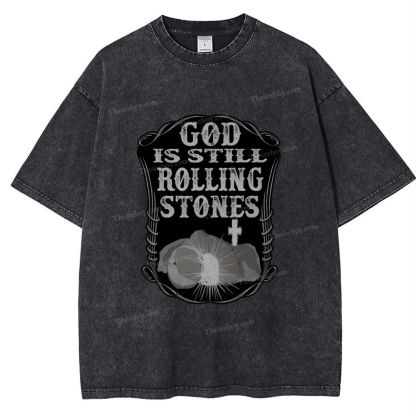 Rolling Stones Snowflake Vintage Washed T-Shirt