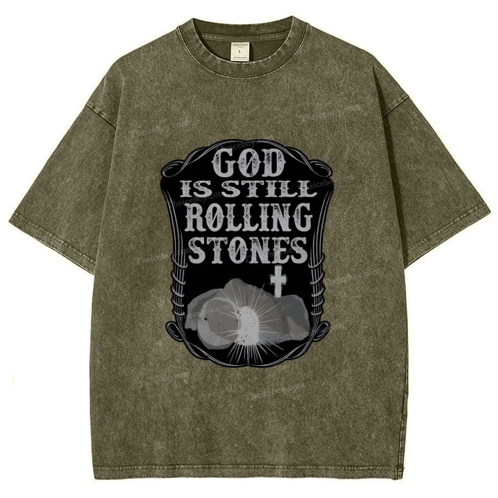 Rolling Stones Snowflake Vintage Washed T-Shirt