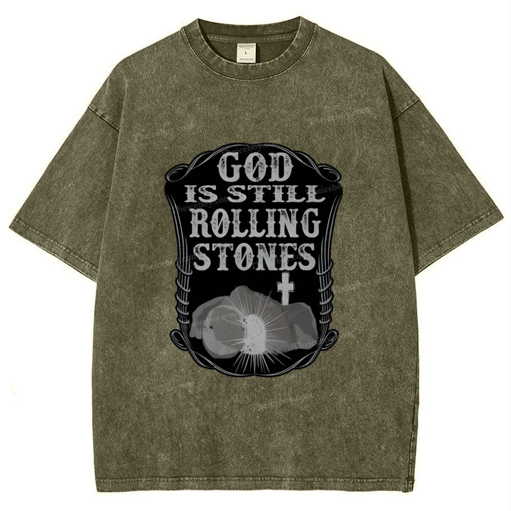 Rolling Stones Snowflake Vintage Washed T-Shirt