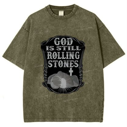 Rolling Stones Snowflake Vintage Washed T-Shirt