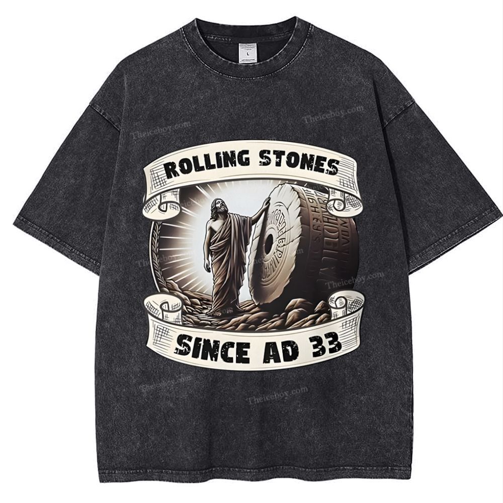 Rolling Stones Snowflake Vintage Washed T-Shirt