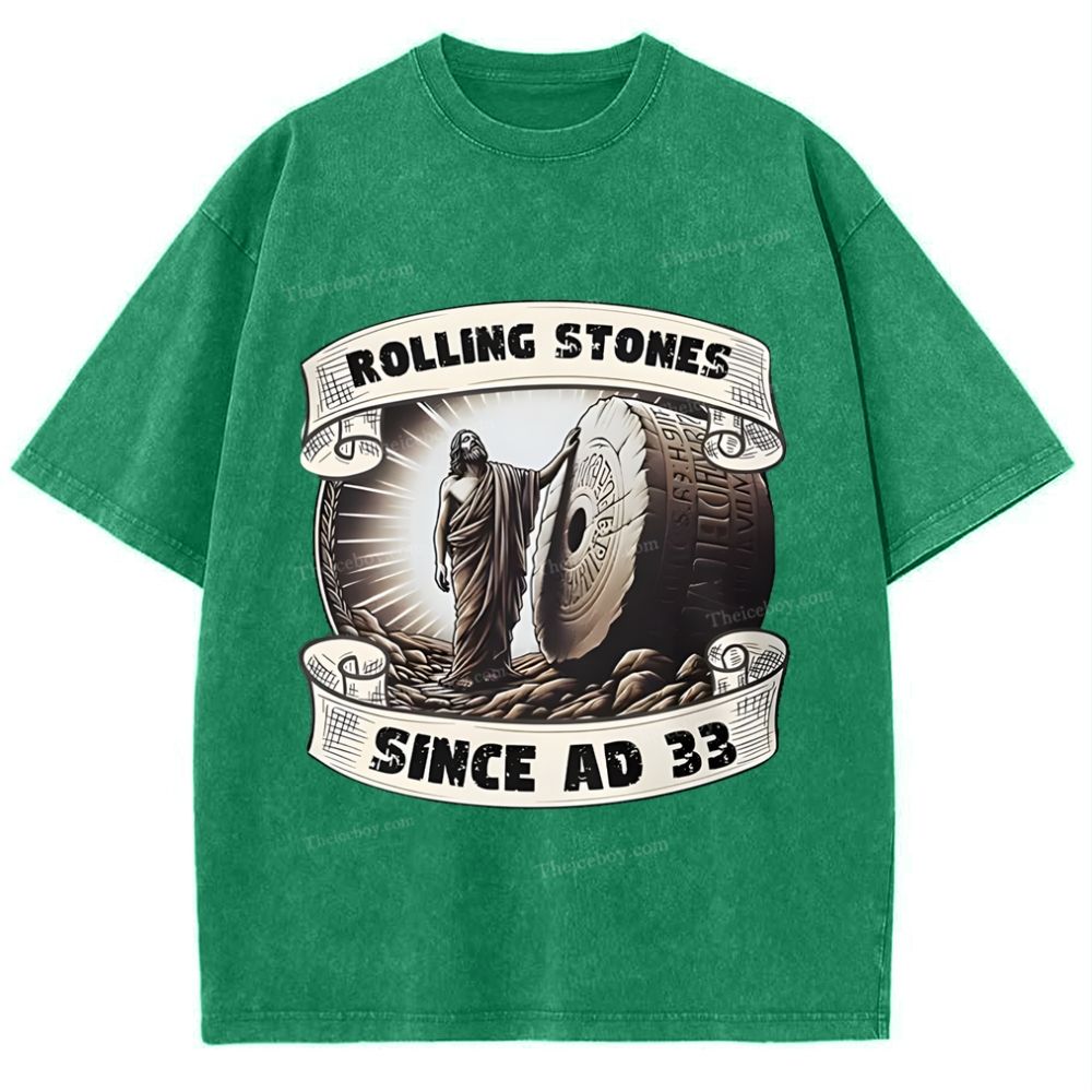 Rolling Stones Snowflake Vintage Washed T-Shirt