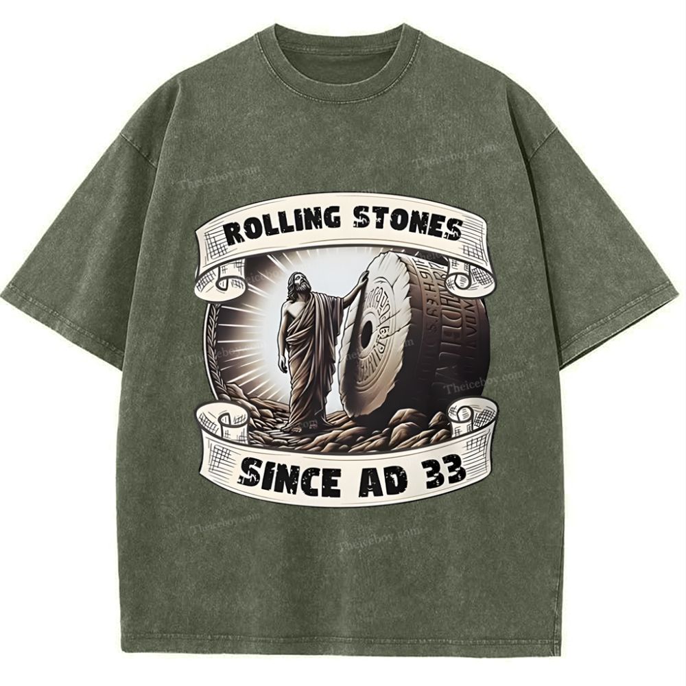 Rolling Stones Snowflake Vintage Washed T-Shirt