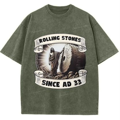 Rolling Stones Snowflake Vintage Washed T-Shirt