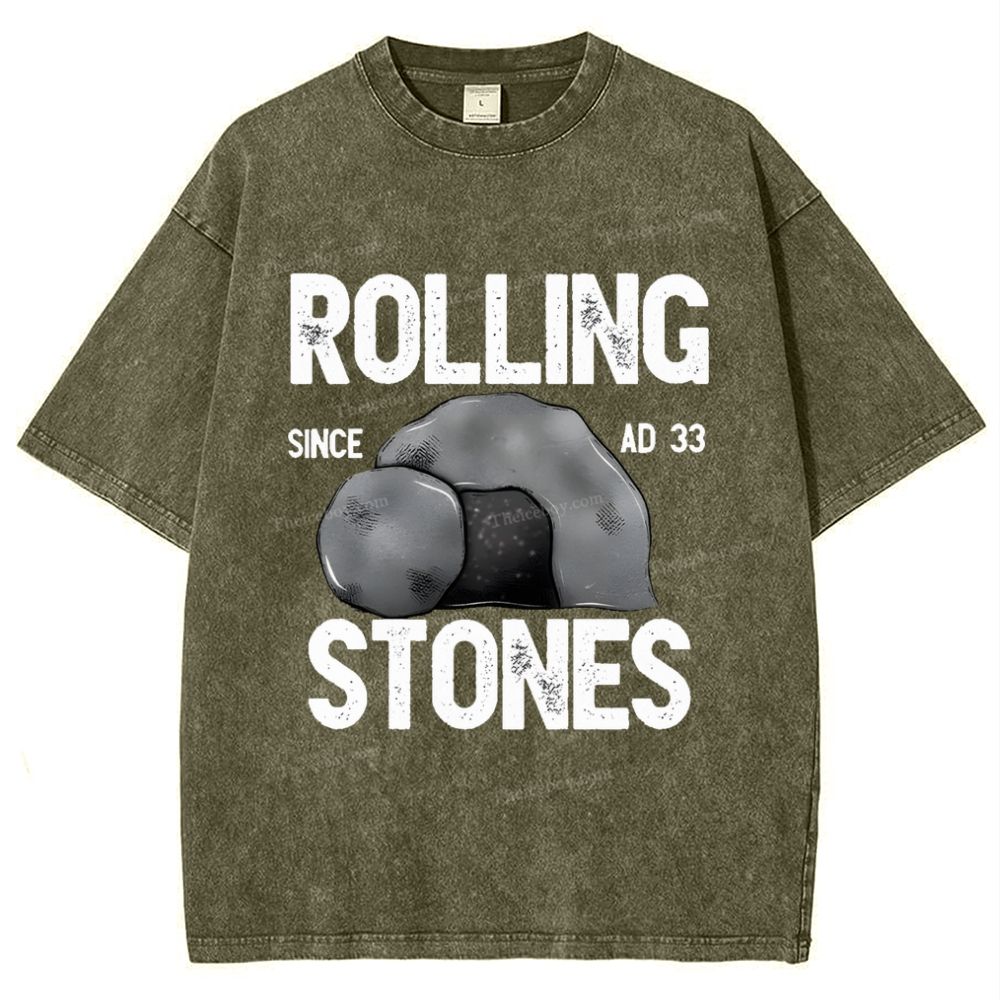 Rolling Stones Snowflake Vintage Washed T-Shirt