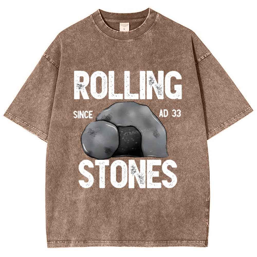 Rolling Stones Snowflake Vintage Washed T-Shirt