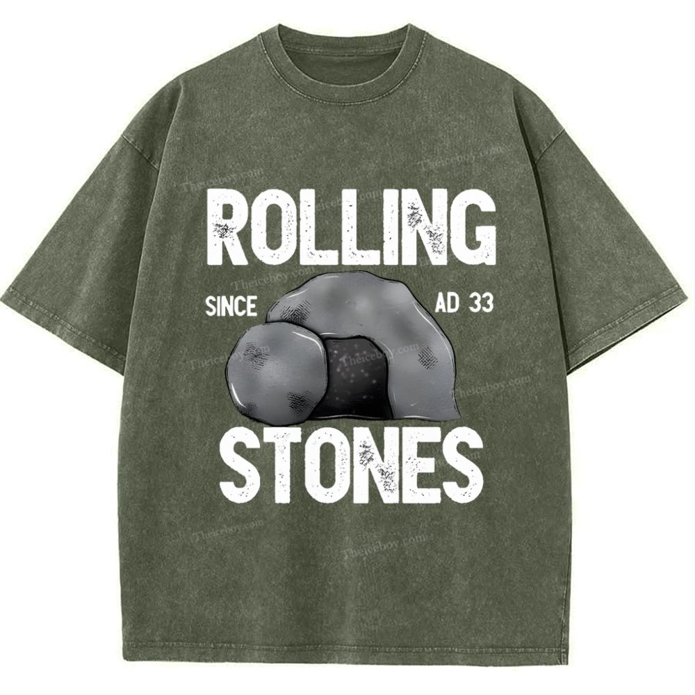 Rolling Stones Snowflake Vintage Washed T-Shirt