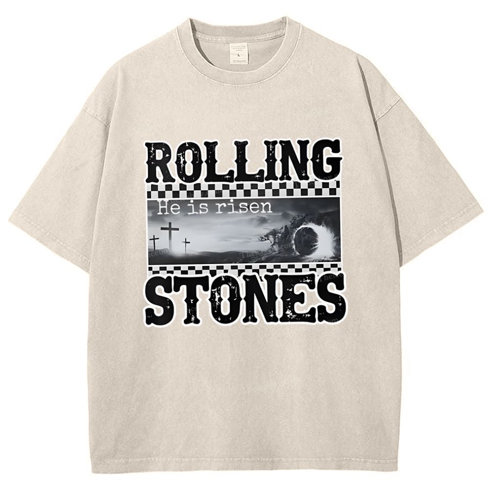 Rolling Stones Snowflake Vintage Washed T-Shirt