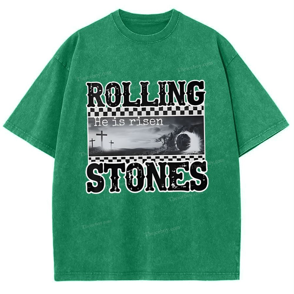Rolling Stones Snowflake Vintage Washed T-Shirt