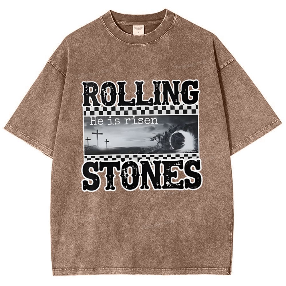 Rolling Stones Snowflake Vintage Washed T-Shirt