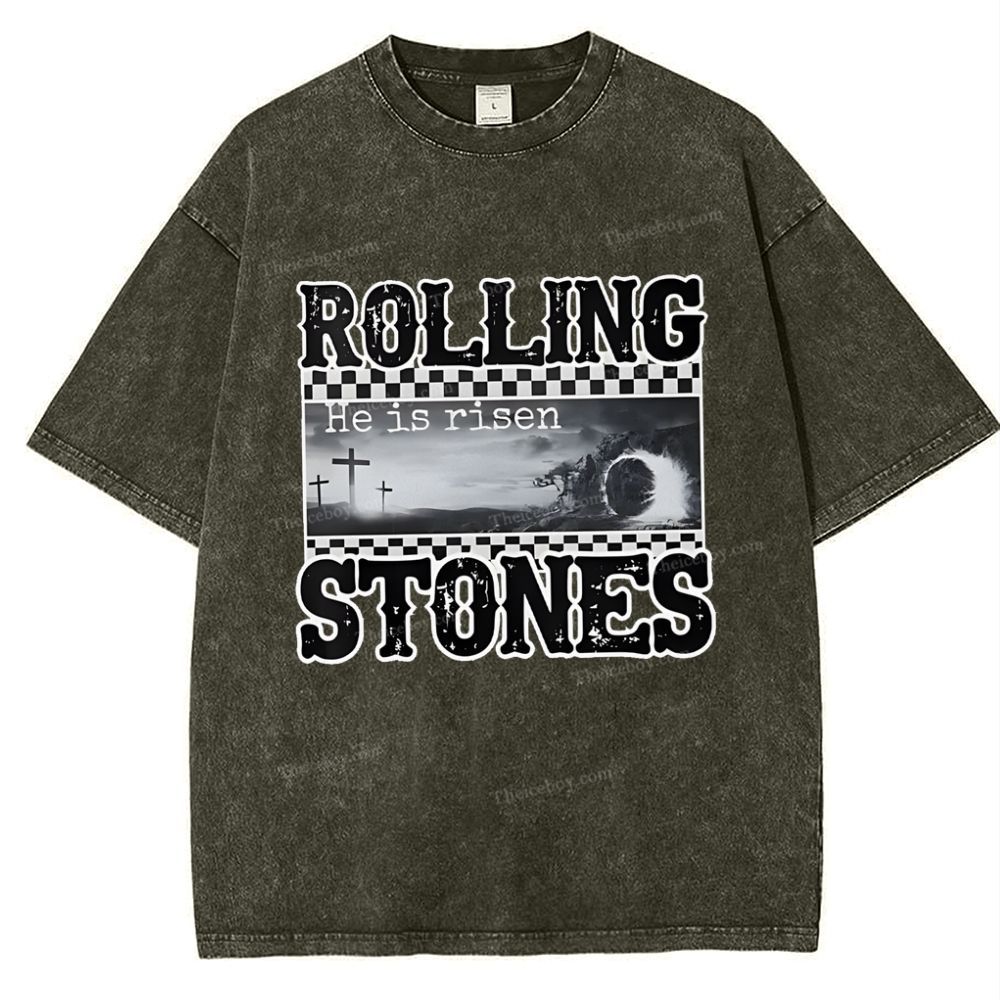 Rolling Stones Snowflake Vintage Washed T-Shirt