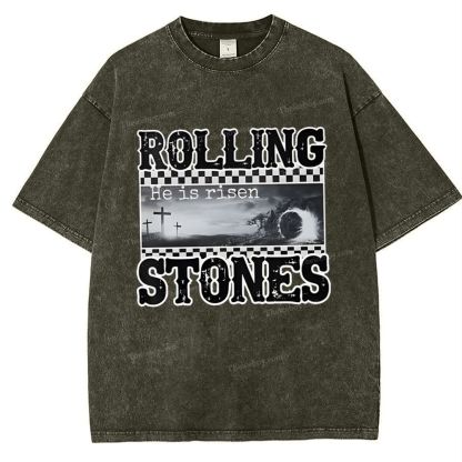 Rolling Stones Snowflake Vintage Washed T-Shirt