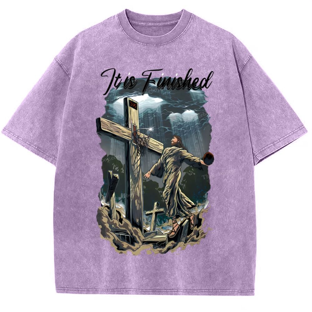 It Is Finished Snowflake Vintage Washed T-Shirt
