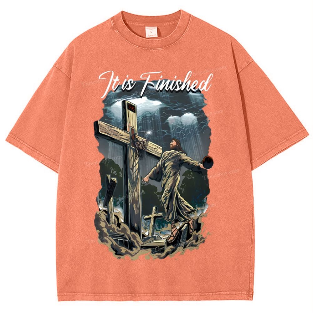 It Is Finished Snowflake Vintage Washed T-Shirt