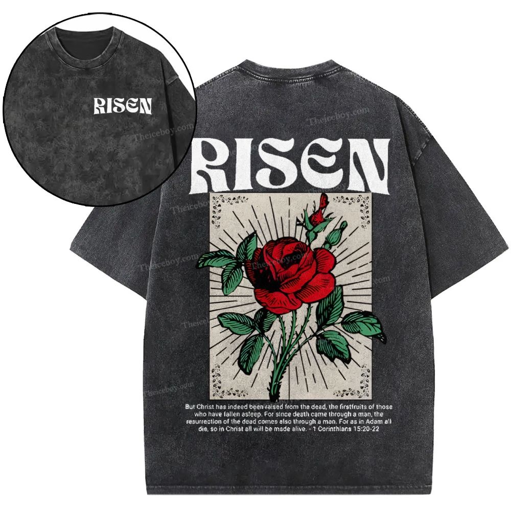 Risen Snowflake Vintage Washed T-Shirt