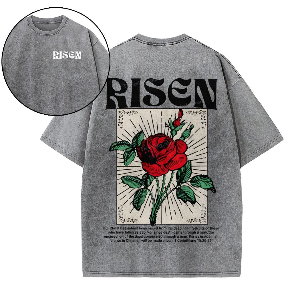 Risen Snowflake Vintage Washed T-Shirt