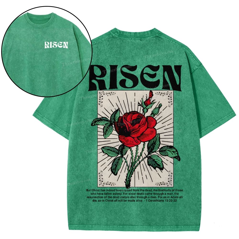 Risen Snowflake Vintage Washed T-Shirt