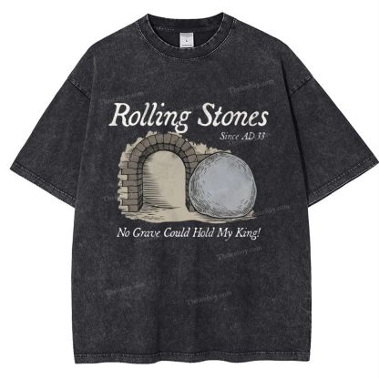 Rolling Stones Since Ad 33 Snowflake Vintage Washed T-Shirt