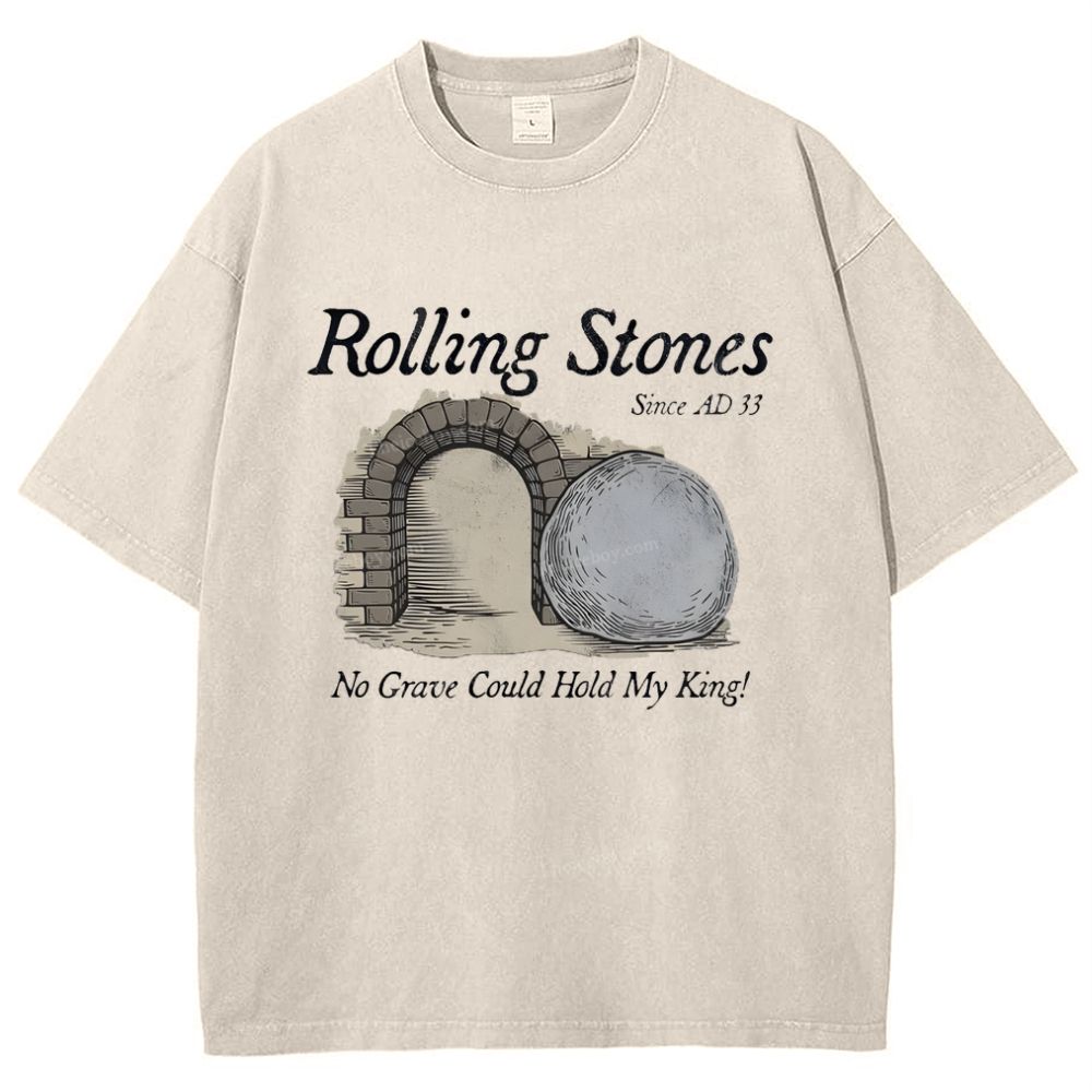Rolling Stones Since Ad 33 Snowflake Vintage Washed T-Shirt