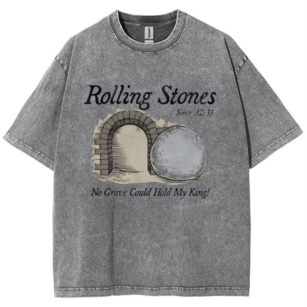 Rolling Stones Since Ad 33 Snowflake Vintage Washed T-Shirt