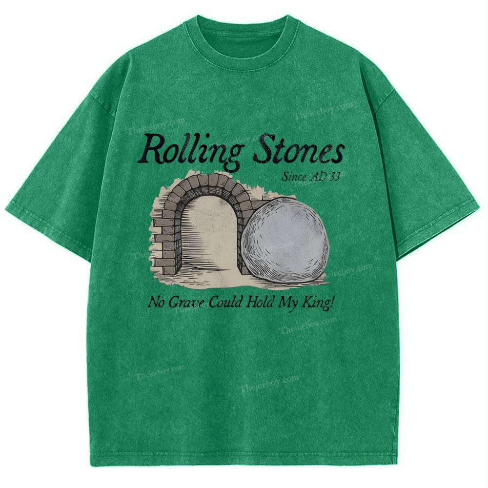Rolling Stones Since Ad 33 Snowflake Vintage Washed T-Shirt