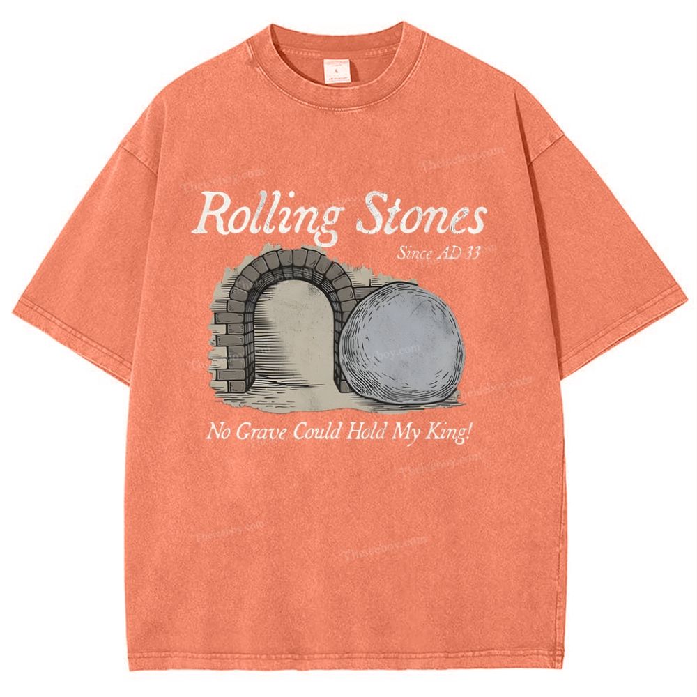 Rolling Stones Since Ad 33 Snowflake Vintage Washed T-Shirt