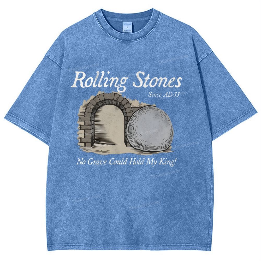 Rolling Stones Since Ad 33 Snowflake Vintage Washed T-Shirt