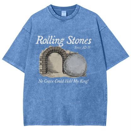 Rolling Stones Since Ad 33 Snowflake Vintage Washed T-Shirt