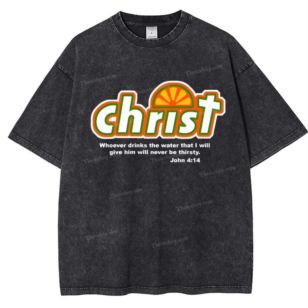 Christ Snowflake Vintage Washed T-Shirt