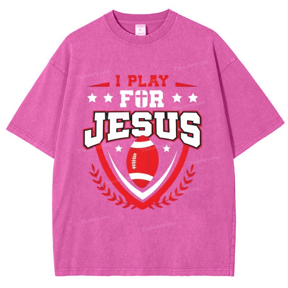 I Play For Jesus Snowflake Vintage Washed T-Shirt
