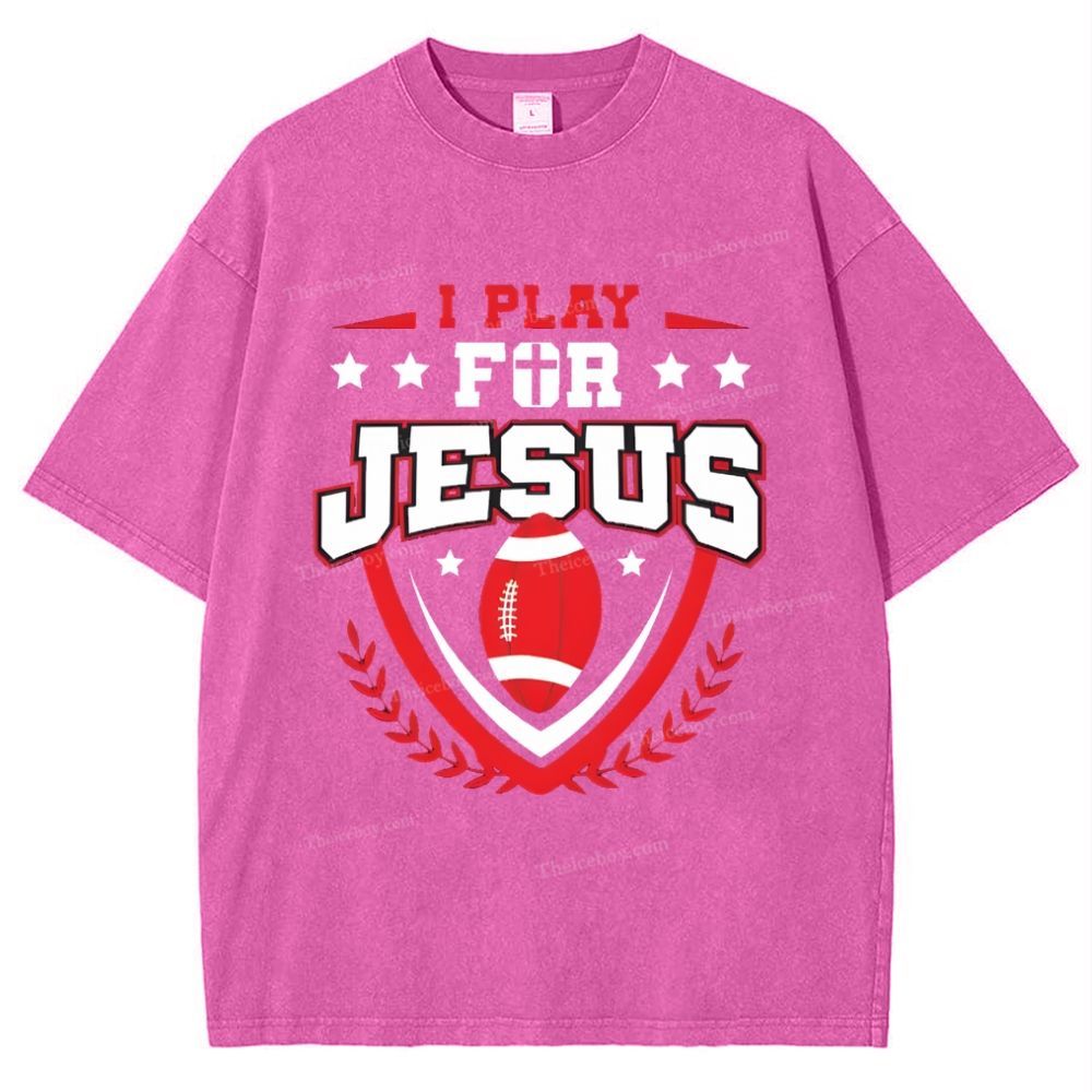 I Play For Jesus Snowflake Vintage Washed T-Shirt