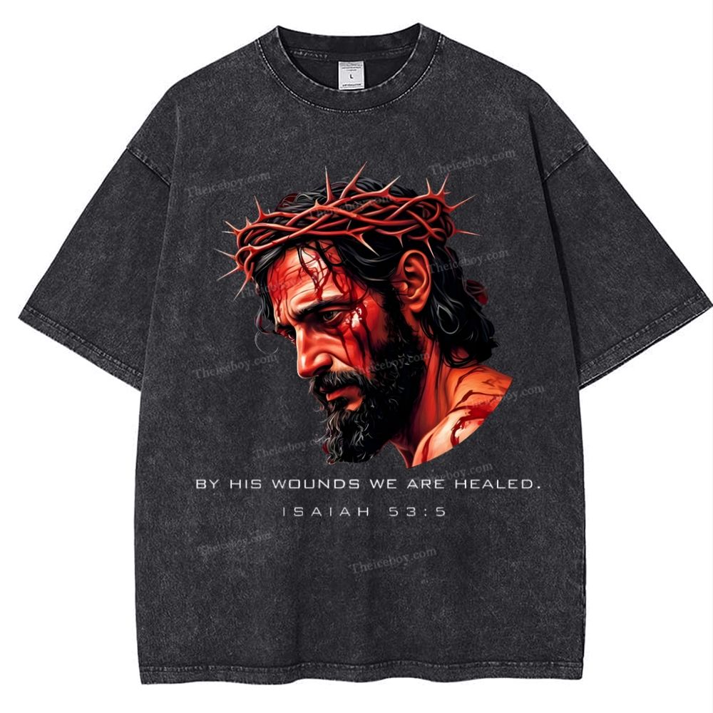 Forgiveness of sins - The Grace of Jesus Snowflake Vintage Washed T-Shirt