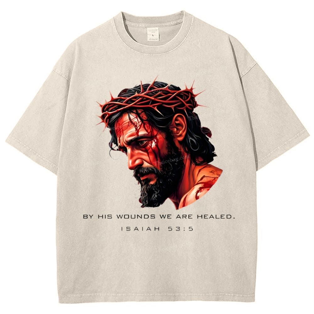 Forgiveness of sins - The Grace of Jesus Snowflake Vintage Washed T-Shirt